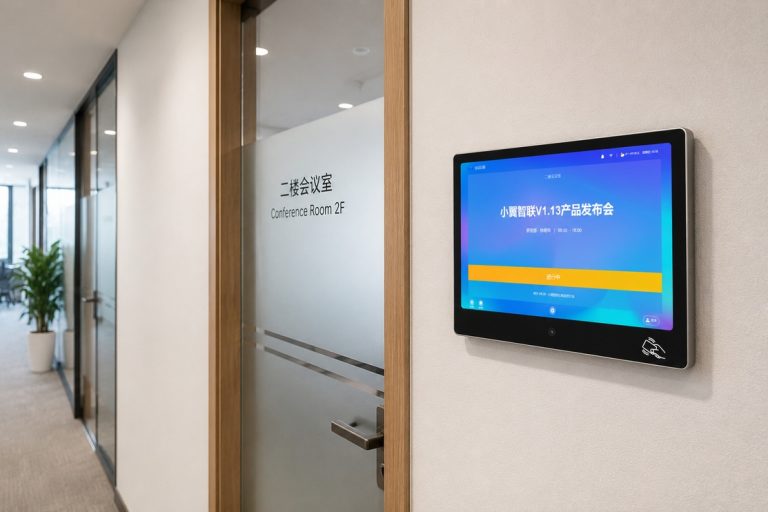 会议门牌在企业会议室门口的应用