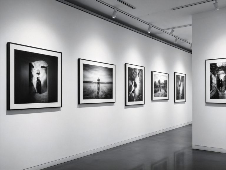 Digital Art Signage in art gallery