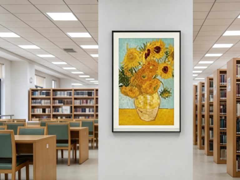 Digital Art Signage in library